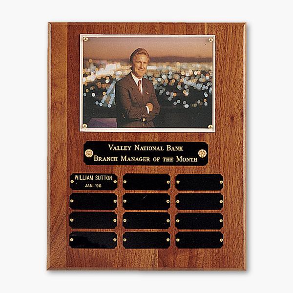 American Walnut Photo Perpetual Plaque