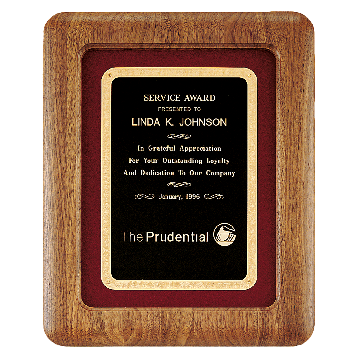 American Walnut Frame Plaque