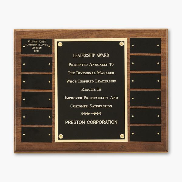 American Walnut Frame Perpetual Plaque