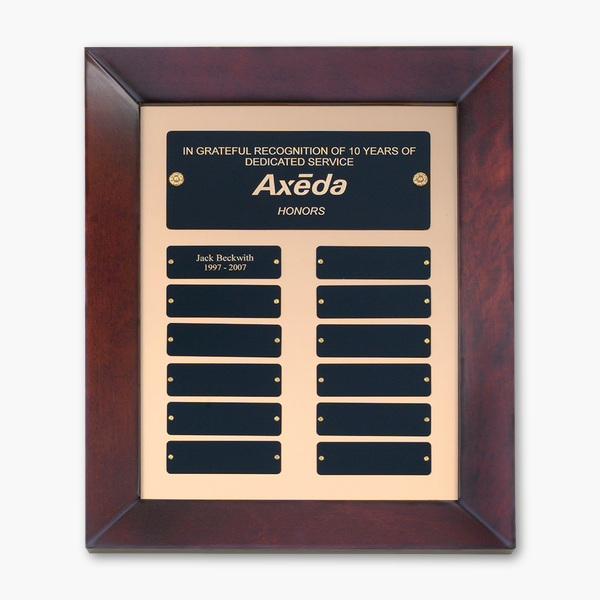Cherry Finish Wood Frame Perpetual Plaque