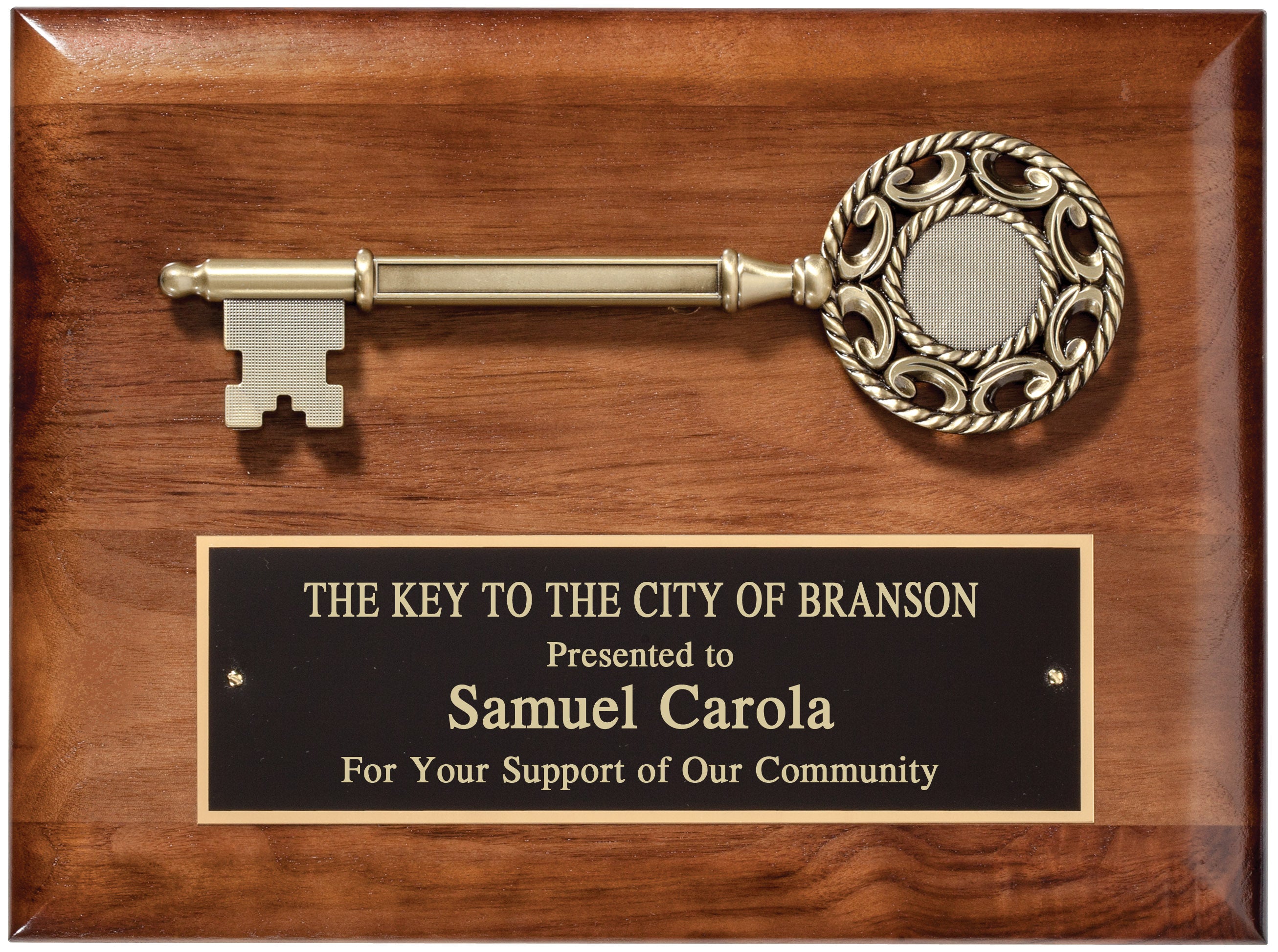 Genuine Walnut Key Plaque