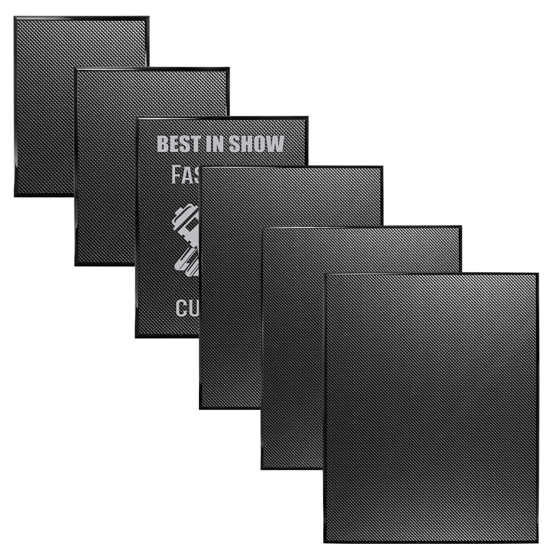 Carbon Fiber Piano Finish Plaques
