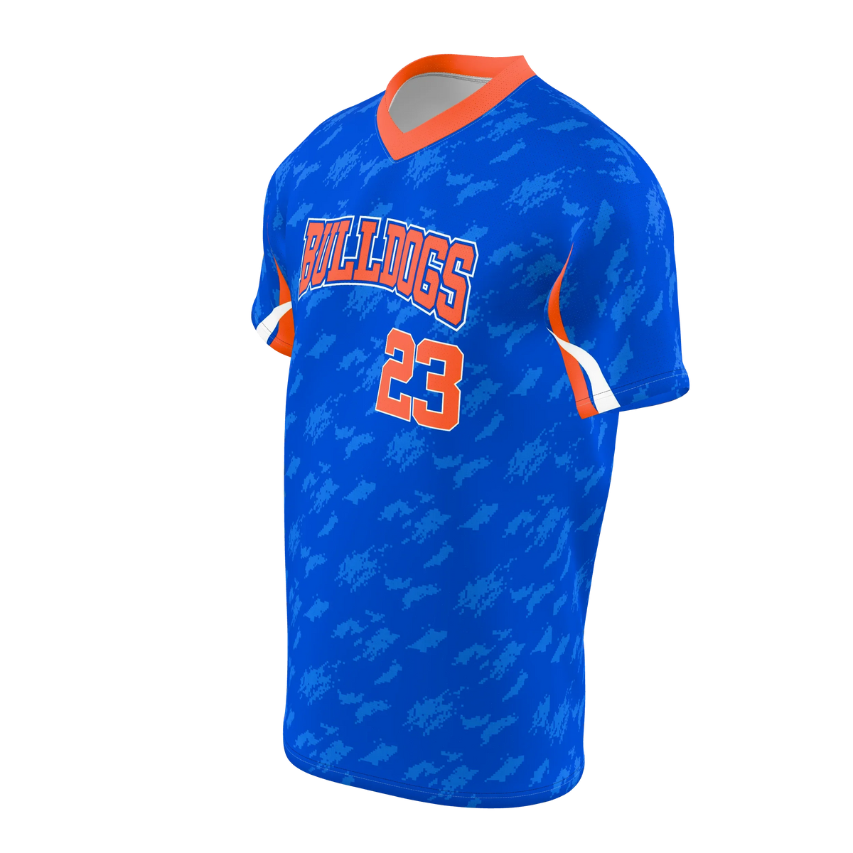 Custom Sublimated Men's Short Sleeve V-Neck T-Shirt — baseball alternate view 2