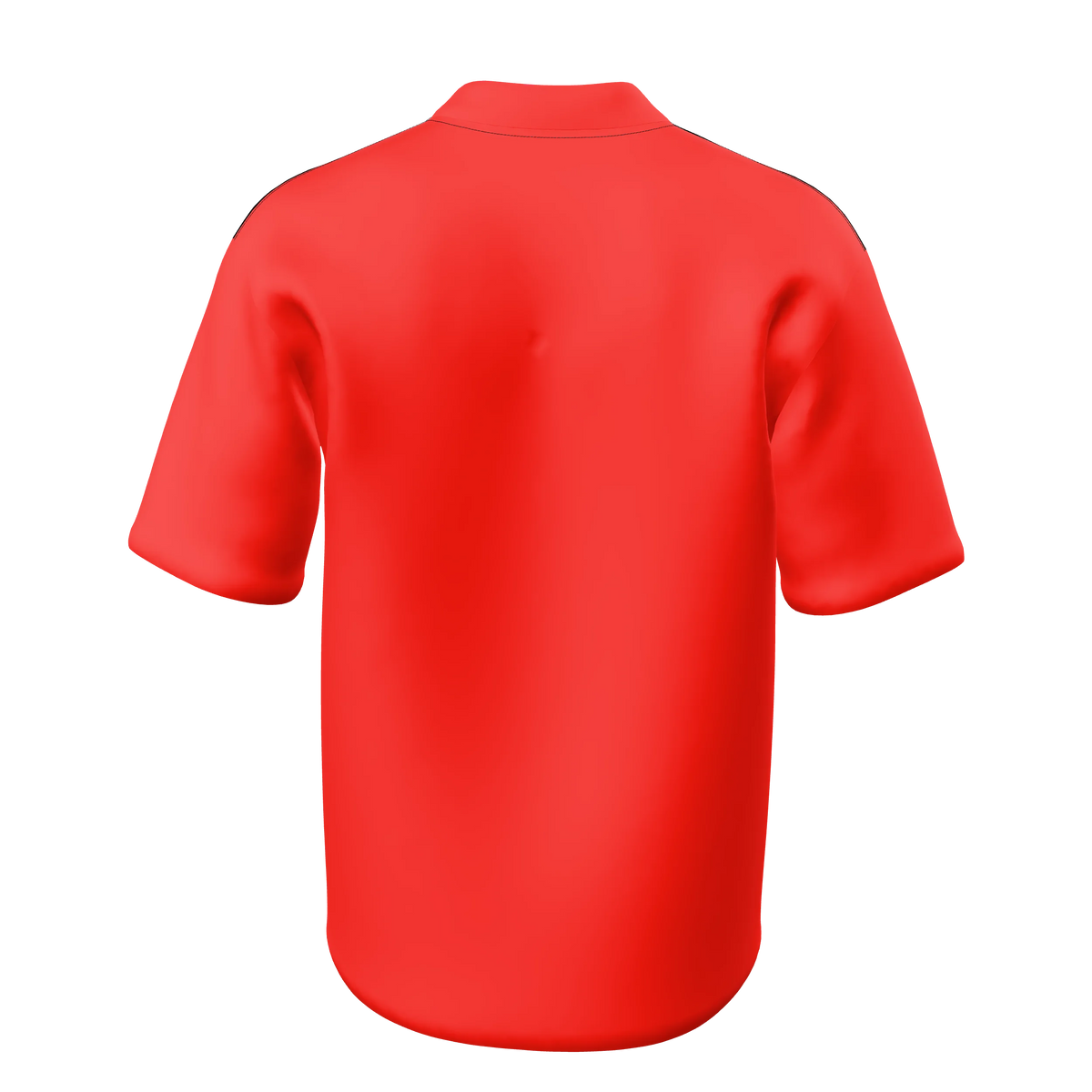 Custom Sublimated Men's & Youth Short Sleeve Snap-Front Warm-Up Shirt — PR390 supplier view 4