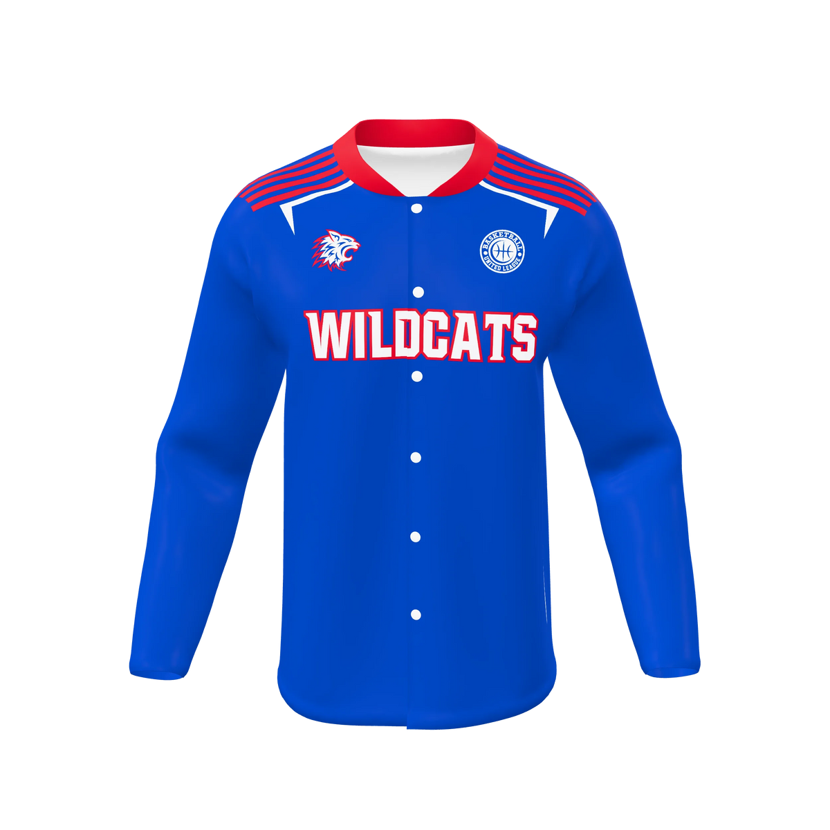 Custom Sublimated Men's & Youth Long Sleeve Snap-Front Warm-Up Shirt — PR416 supplier view 1