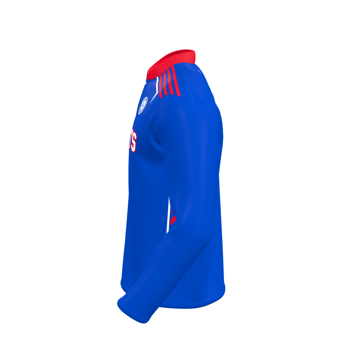 Custom Sublimated Men's & Youth Long Sleeve Snap-Front Warm-Up Shirt — PR416 supplier view 3