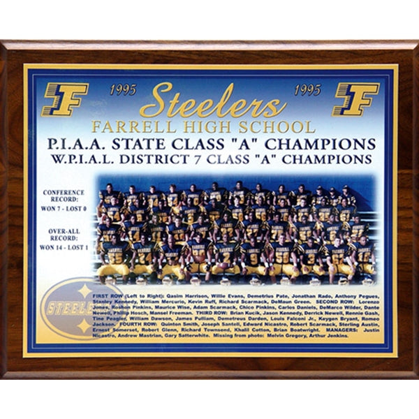 Team Photo Plaque