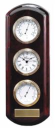 Rosewood Wall Clock and Instruments