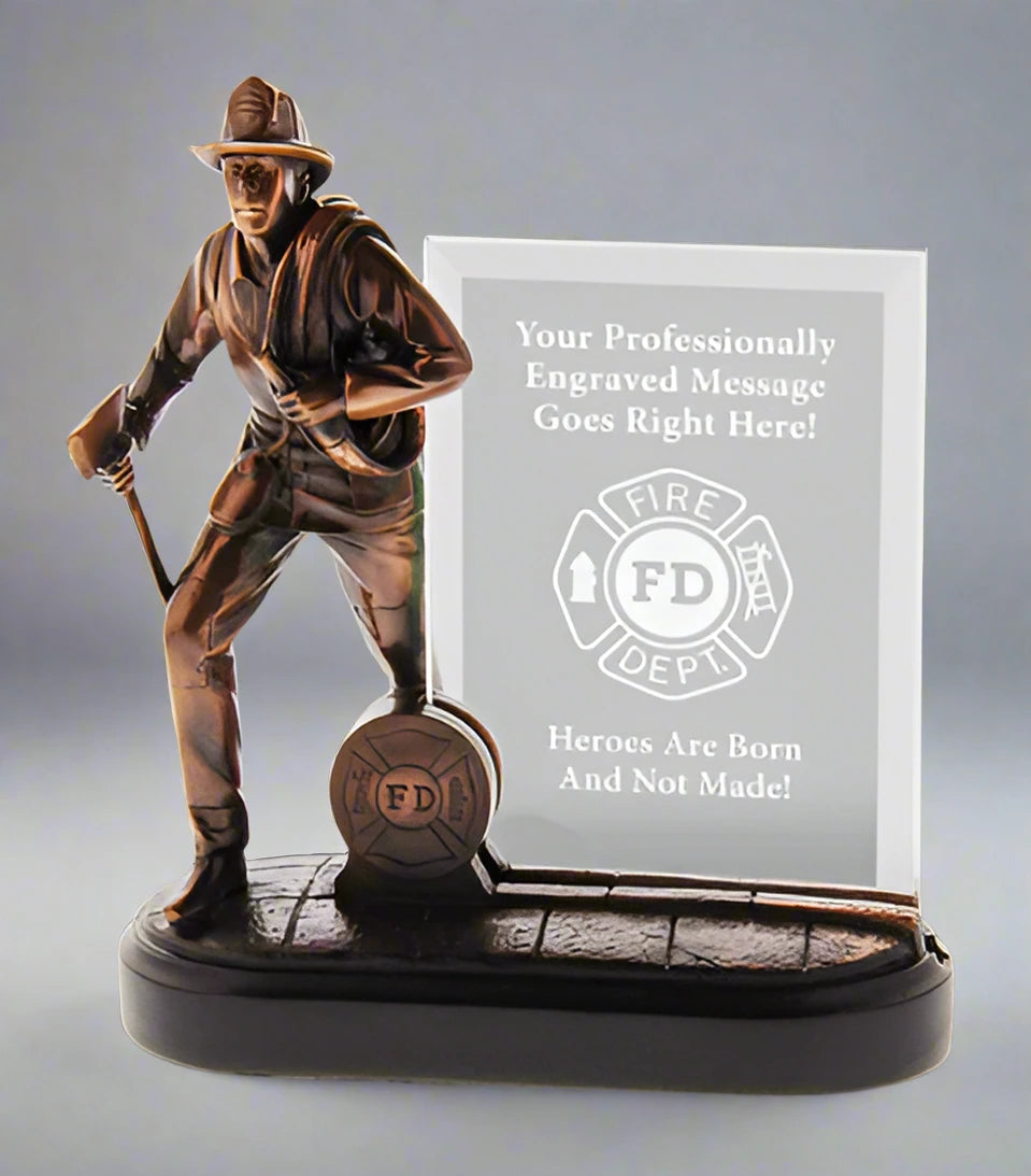 Fireman With Glass