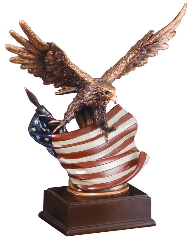 Eagle With Flag Wing Span