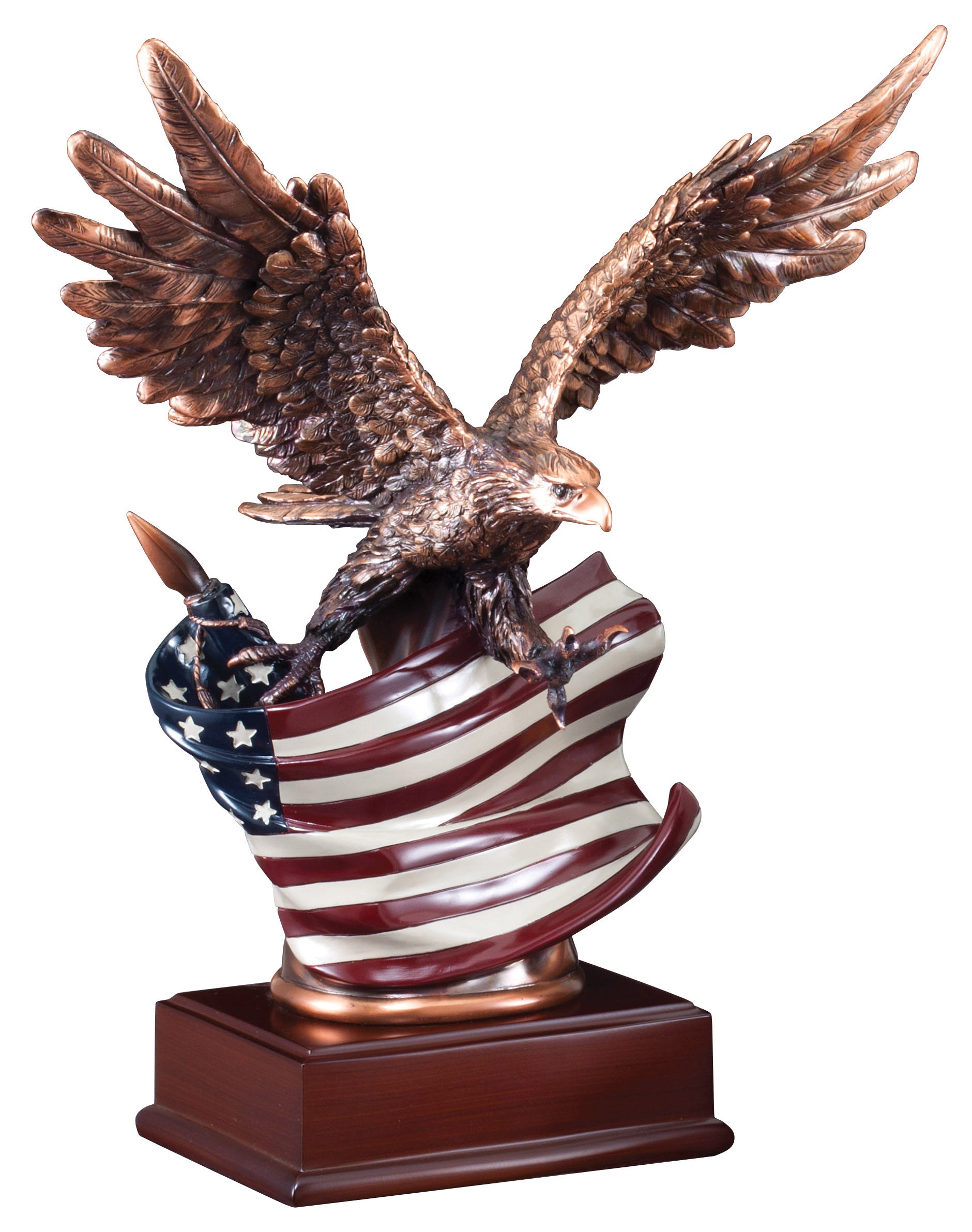 Eagle With Flag Wing Span