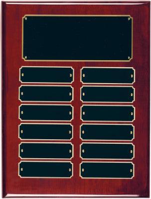 Rosewood Piano Finish Perpetual Plaque