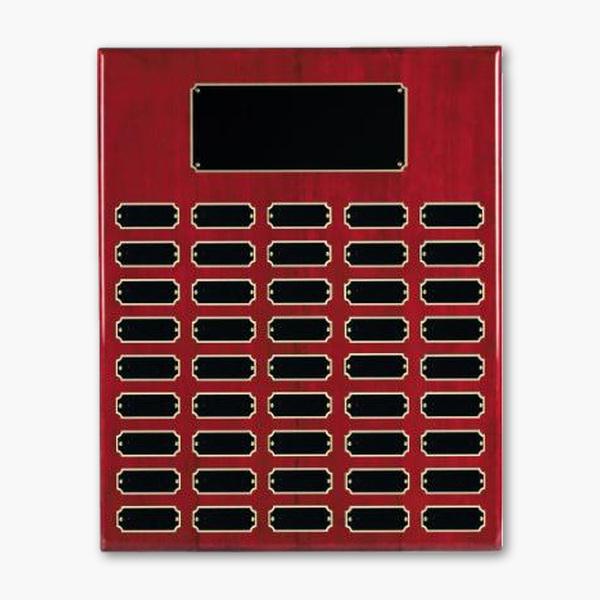 Rosewood Piano Finish Perpetual Plaque