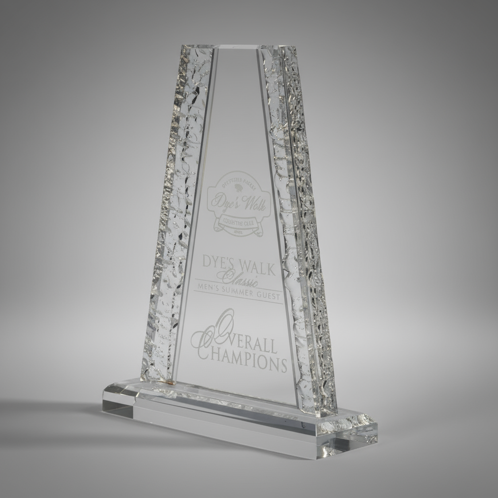 Acrylic Tower With Crinkle Edge