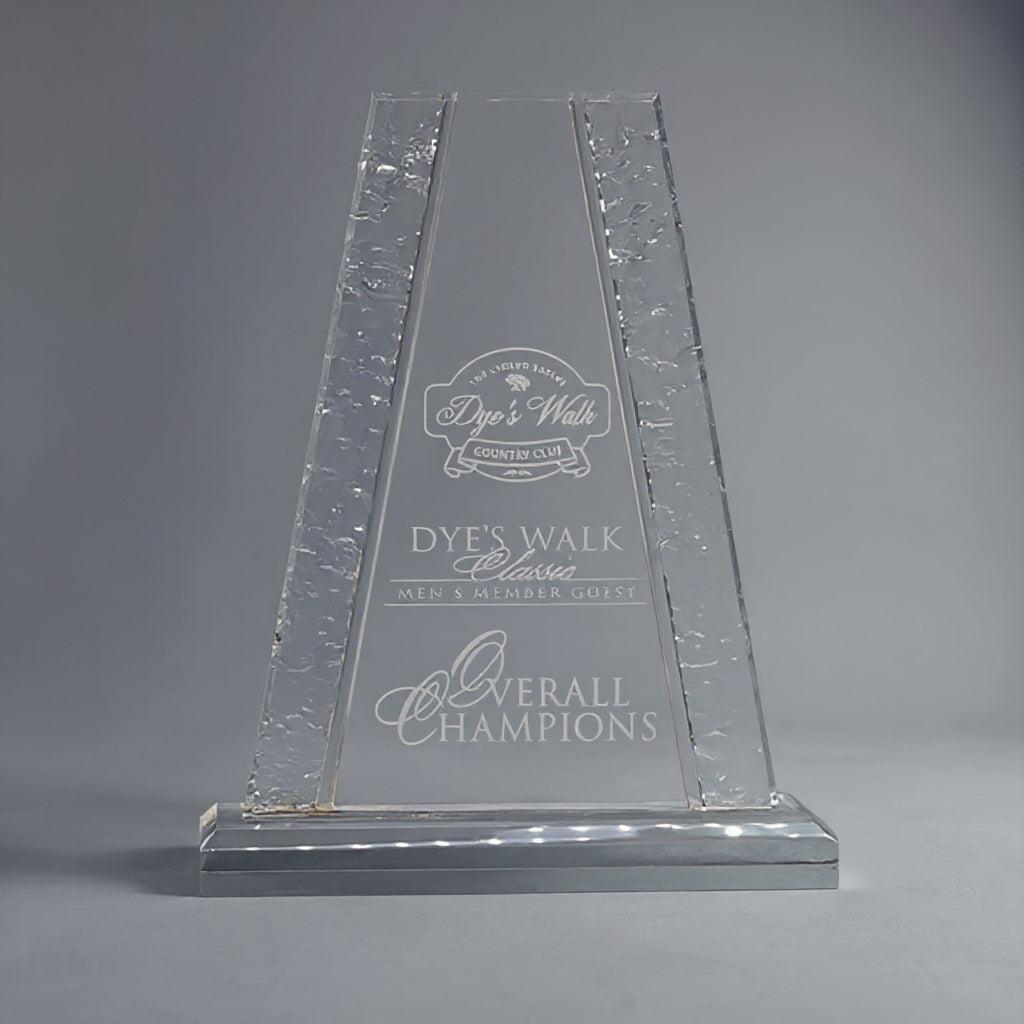 Acrylic Tower With Crinkle Edge