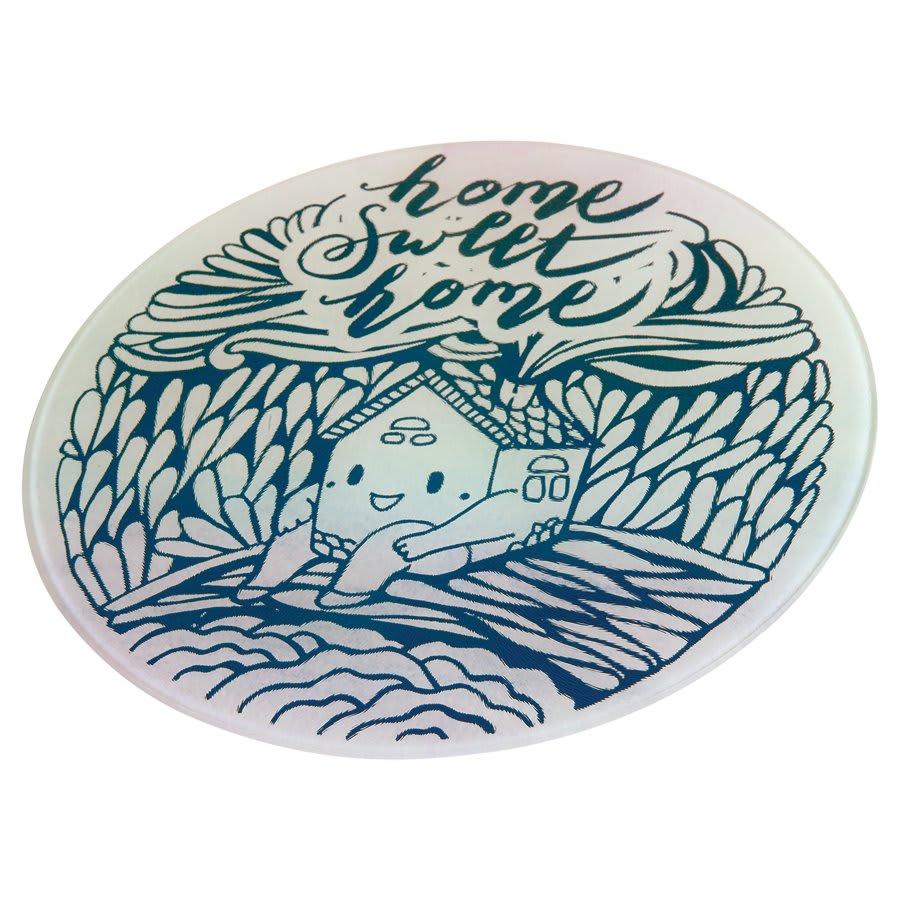 Round Glass Cutting Board