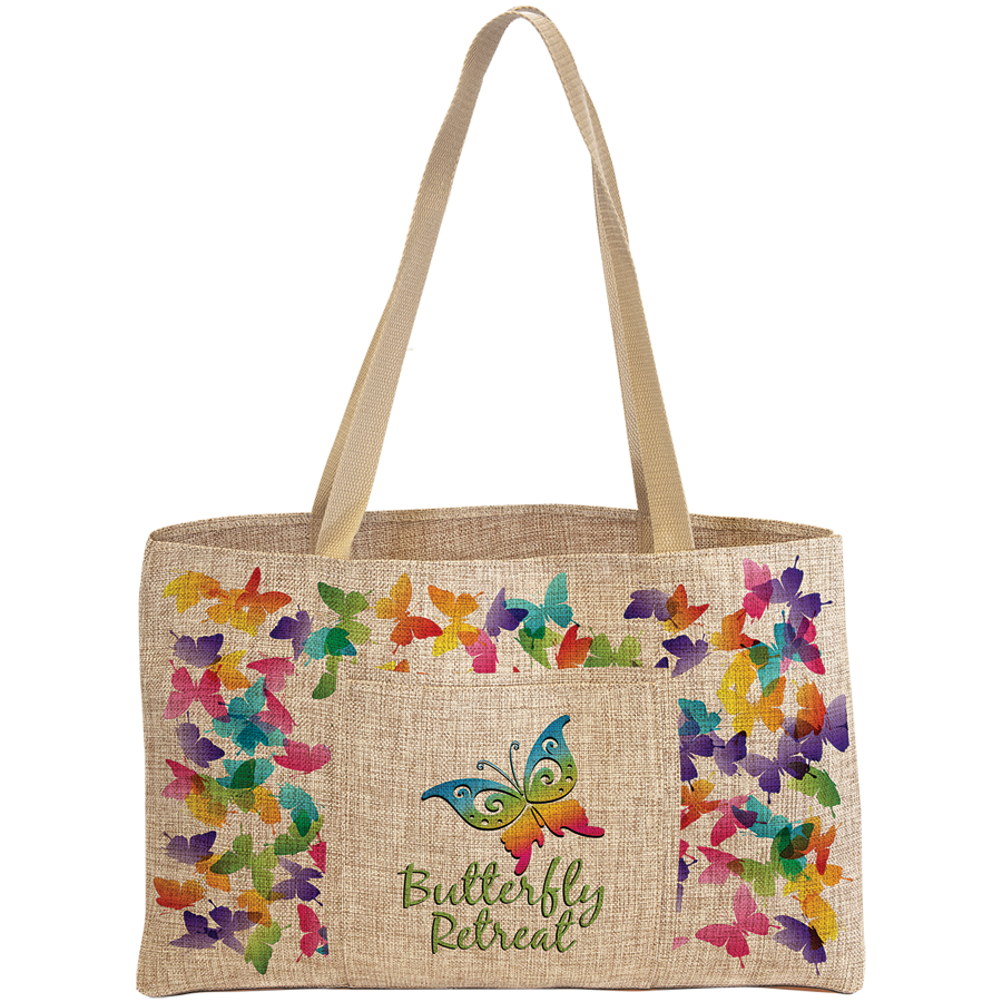 Full Color Shopping Bag - Burlap