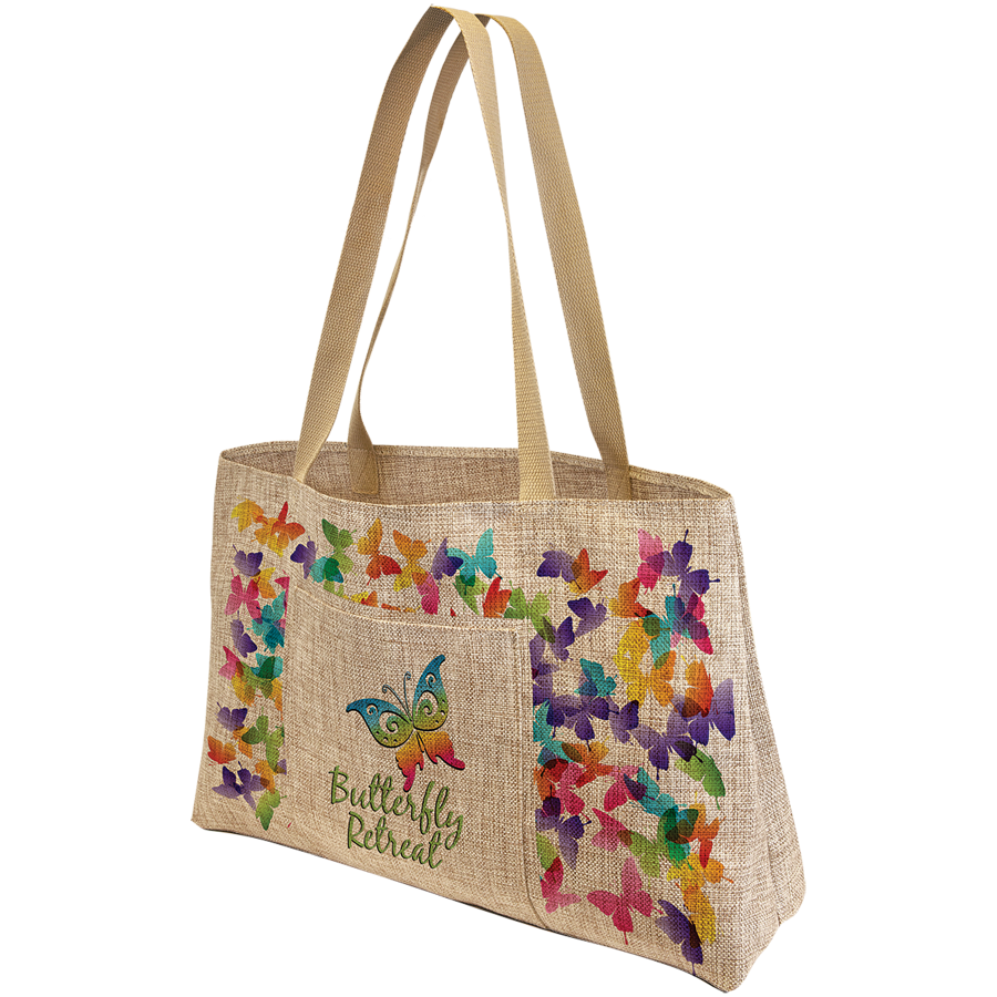Full Color Shopping Bag - Burlap