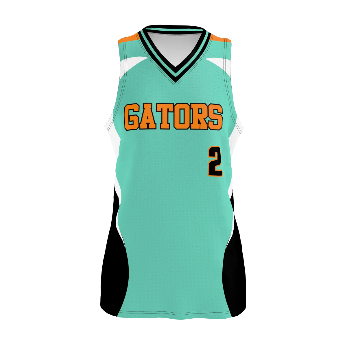 Custom Sublimated Women's & Girls' Sleeveless V-Neck Softball Jersey — supplier view 1