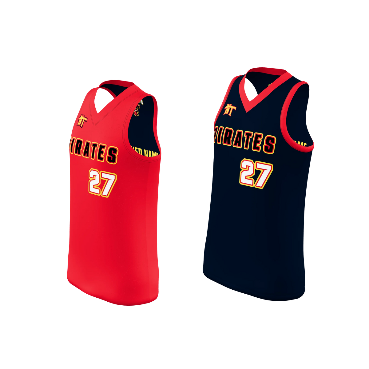 Custom Sublimated Women's & Girls' Single-Ply Reversible Sleeveless V-Neck Softball Jersey — supplier view 2