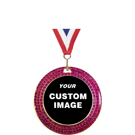 Pink Glitter Medal Series