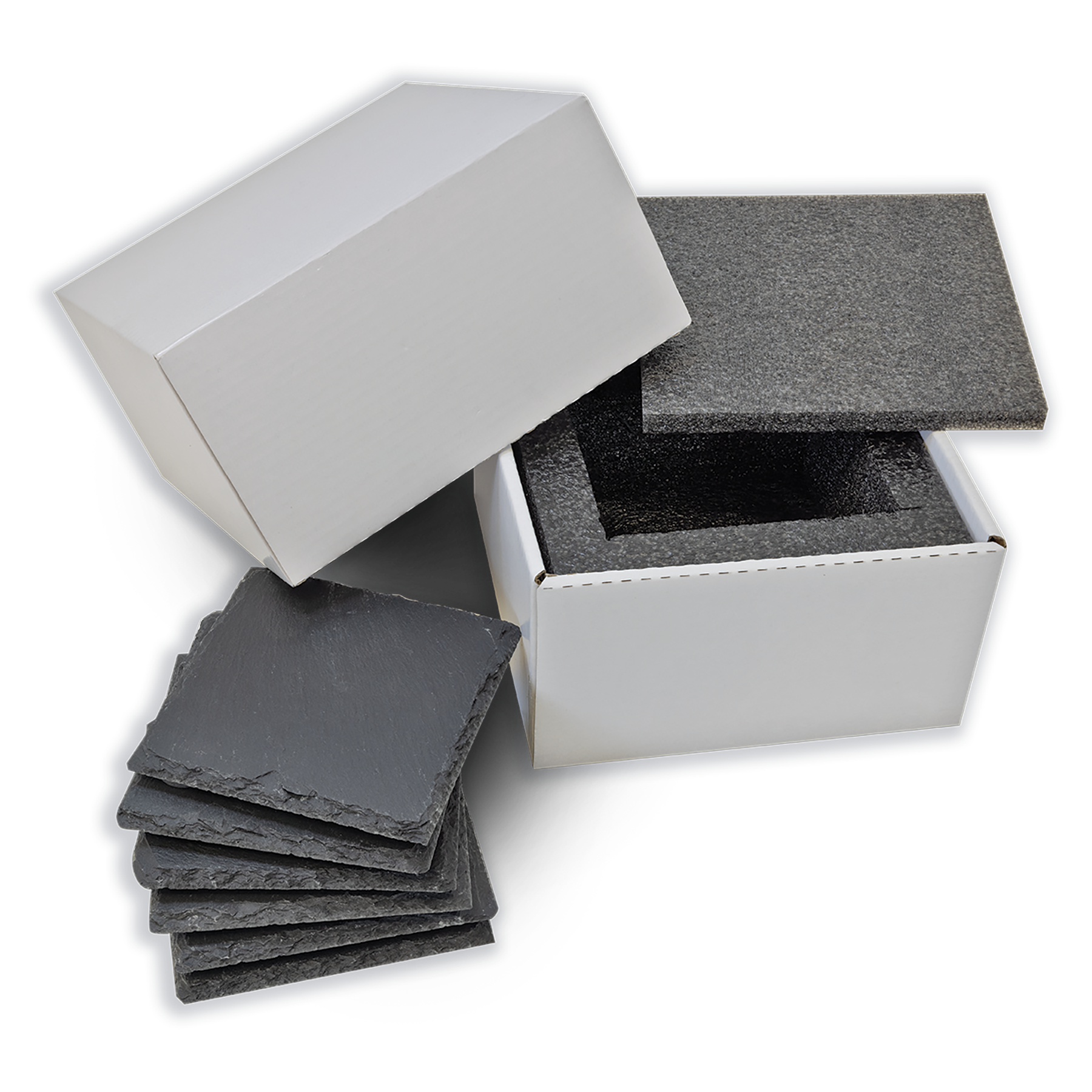 Six Piece Slate Coaster Set