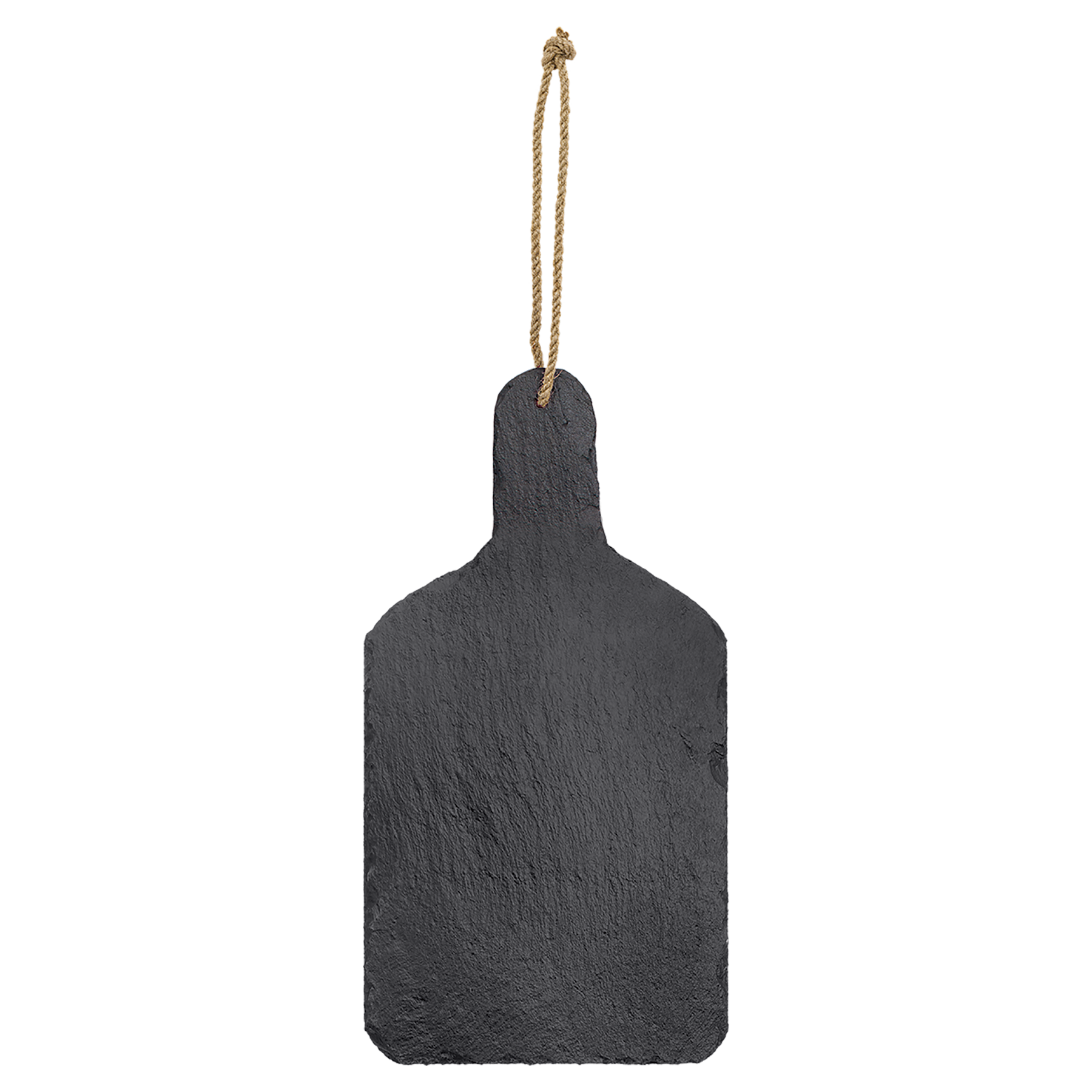 Black Slate Paddle Cutting Board Decor with Foam Pads and Hanging String