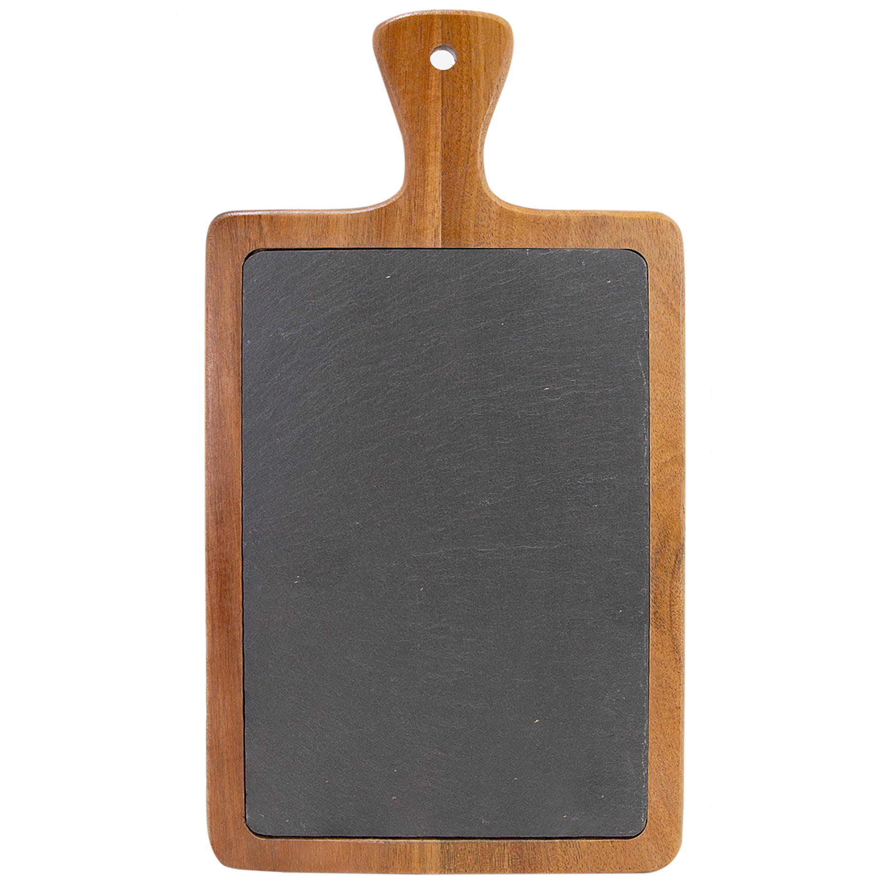 Paddle Shaped Cutting Board -Acacia Wood/Slate