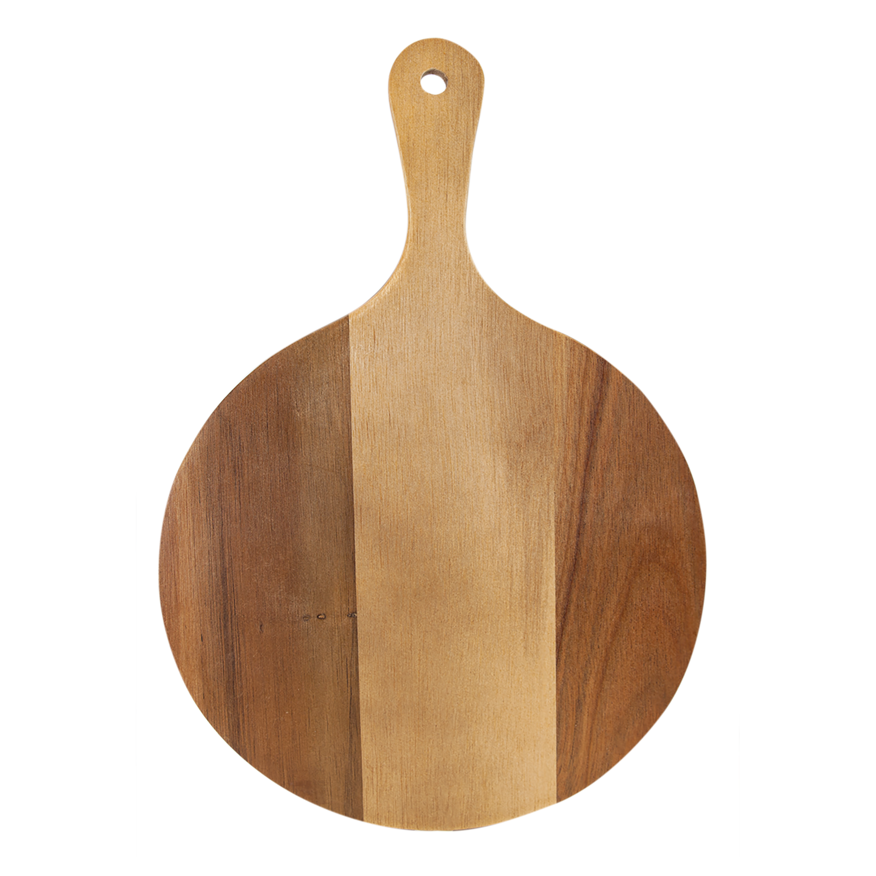 Round Paddle Shaped Cutting Board -Acacia Wood/Slate