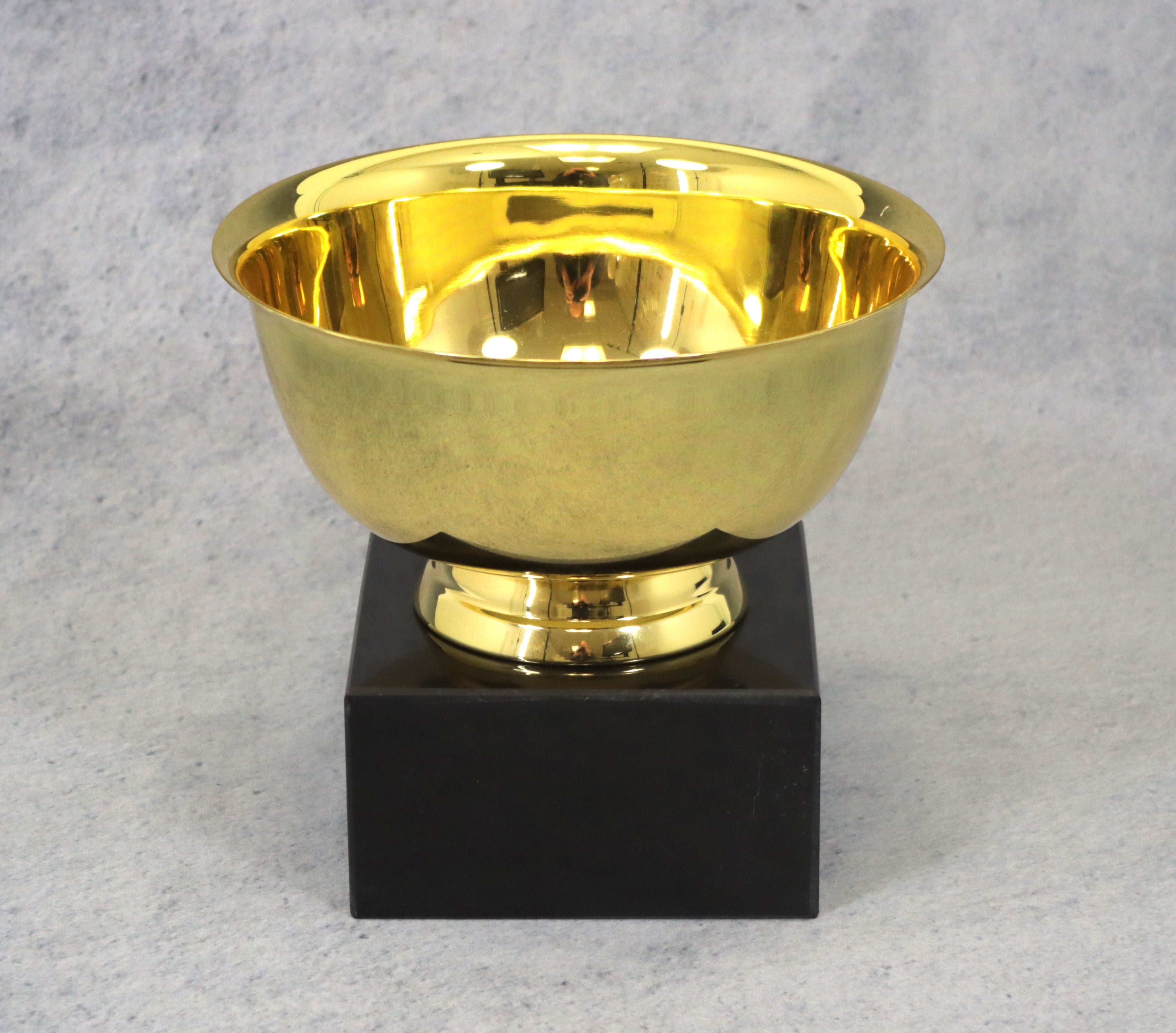 Gold Revere Bowl on Marble Base