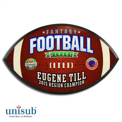 Football Plaque with Black Edge