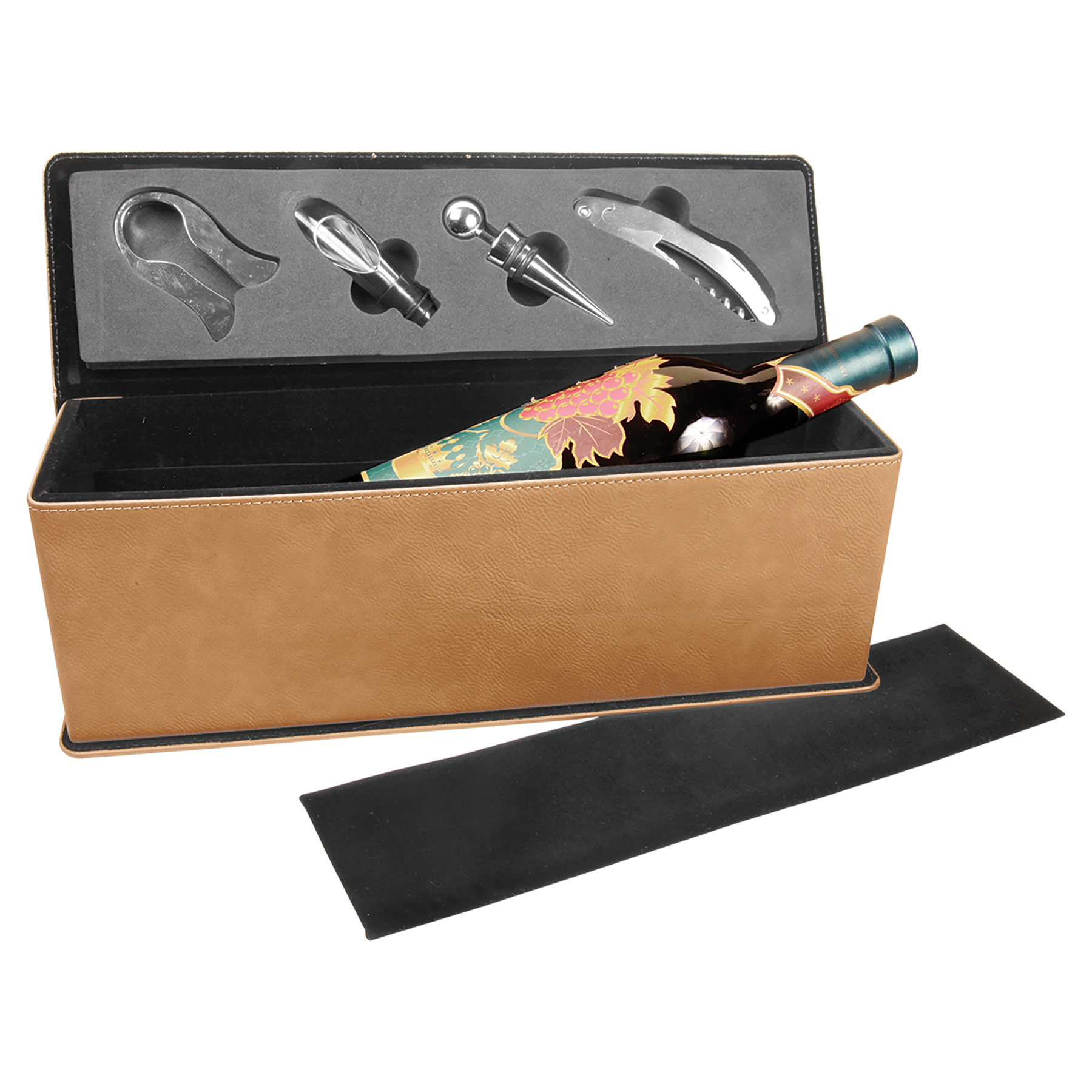 Leatherette Single Wine Box with Tools