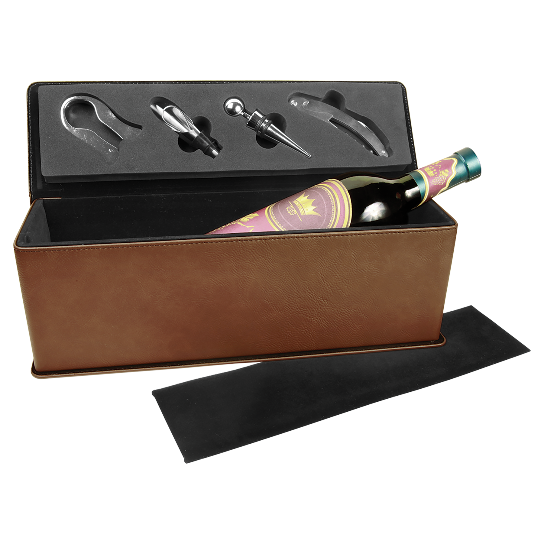 Leatherette Single Wine Box with Tools