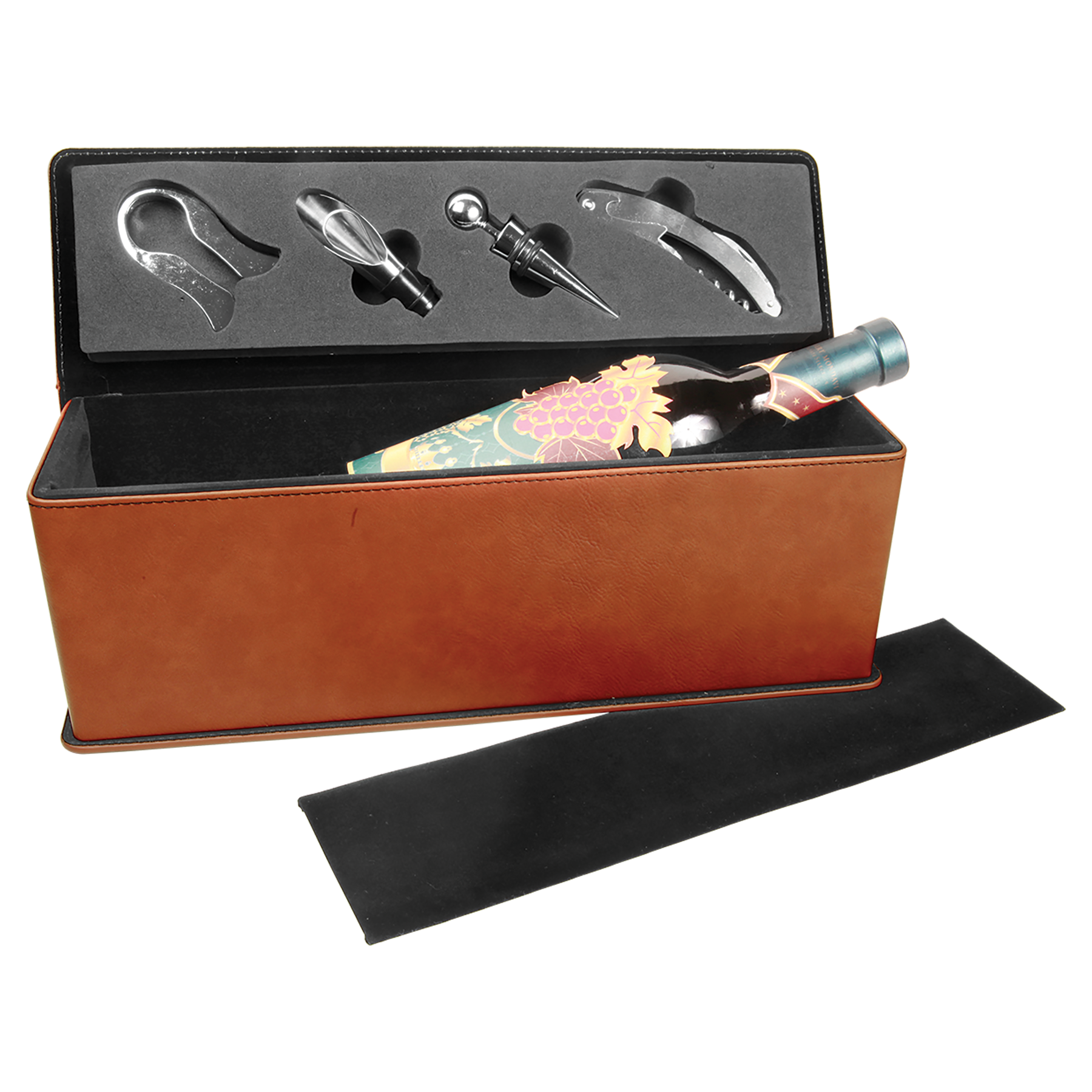 Leatherette Single Wine Box with Tools