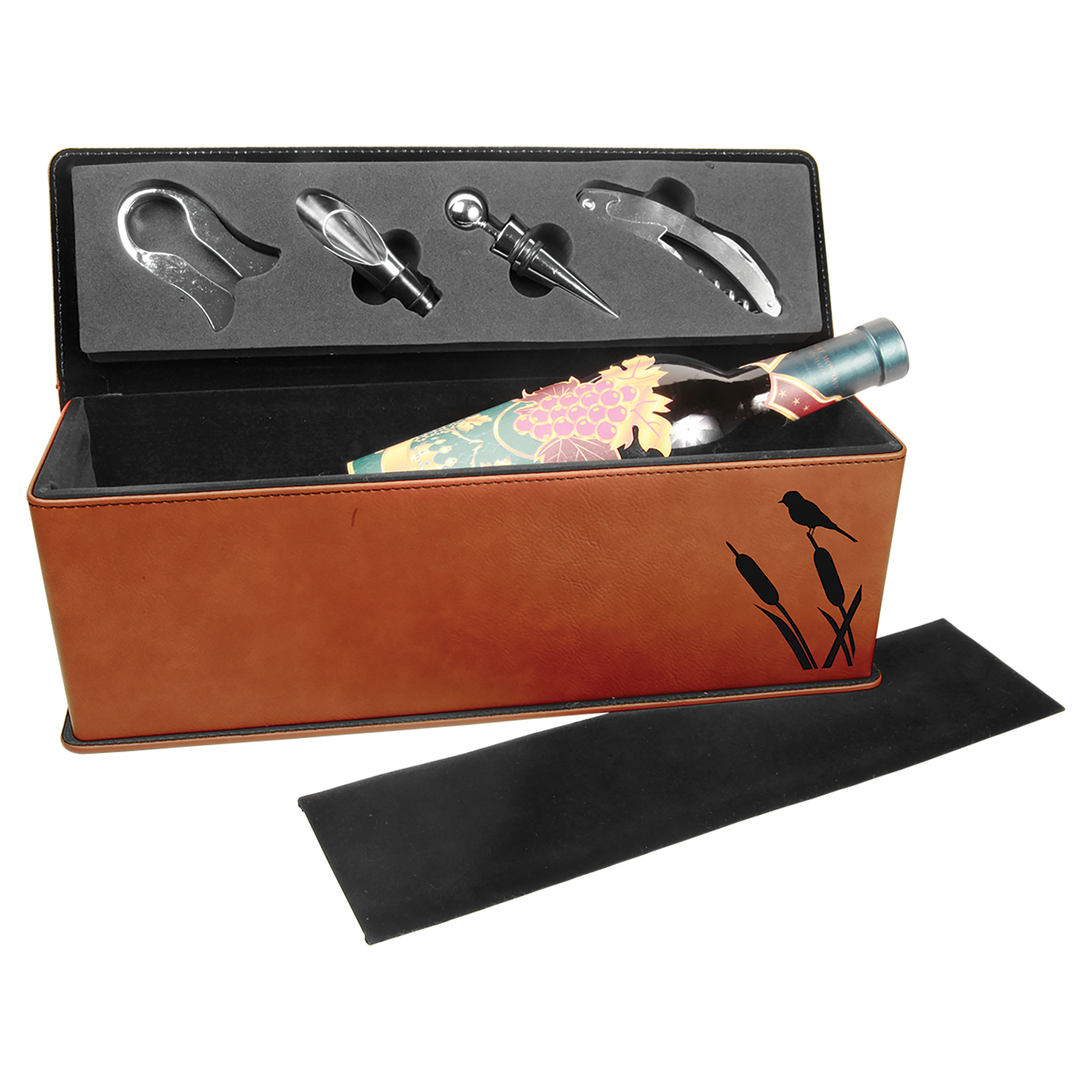 Leatherette Single Wine Box with Tools