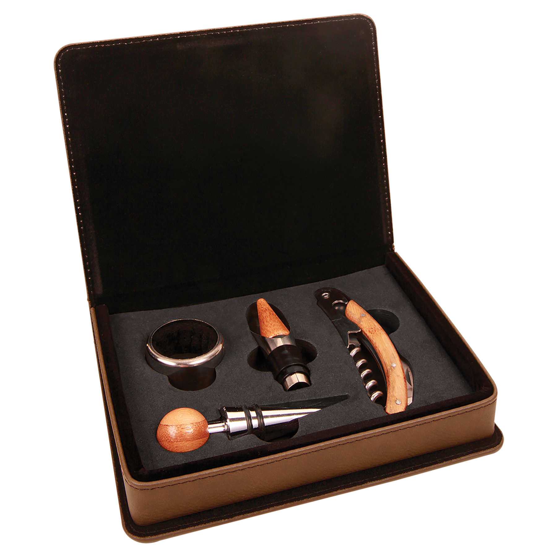 Laserable Leatherette Wine Tool Set