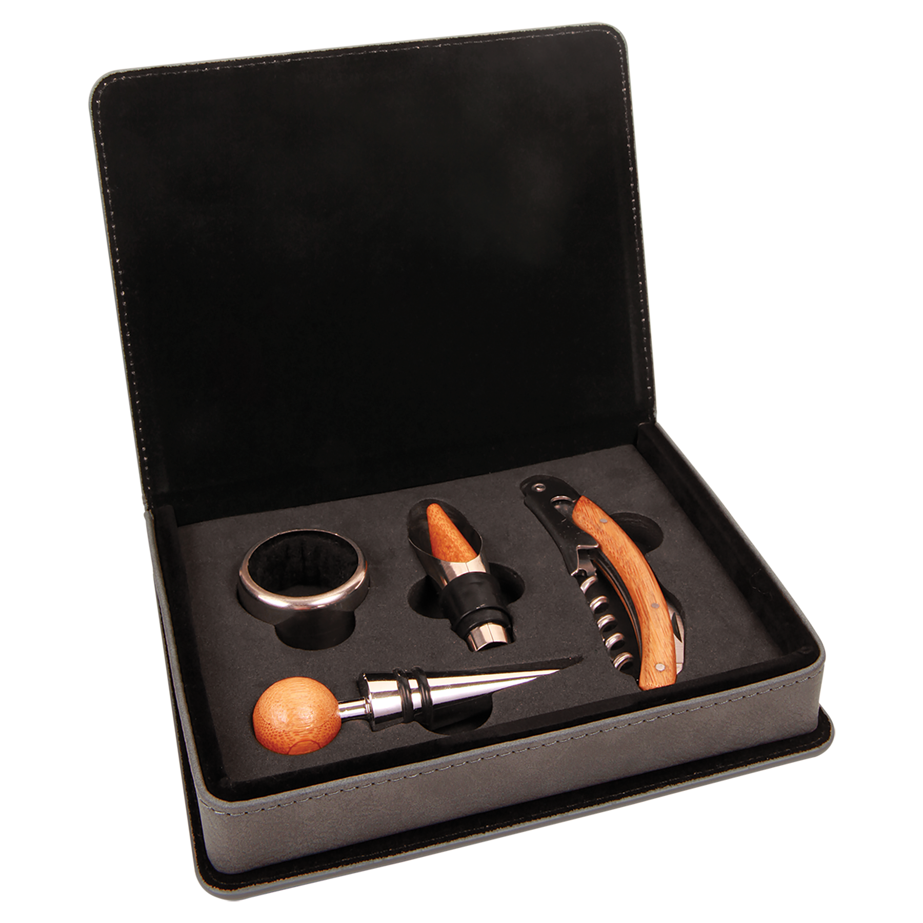 Laserable Leatherette Wine Tool Set