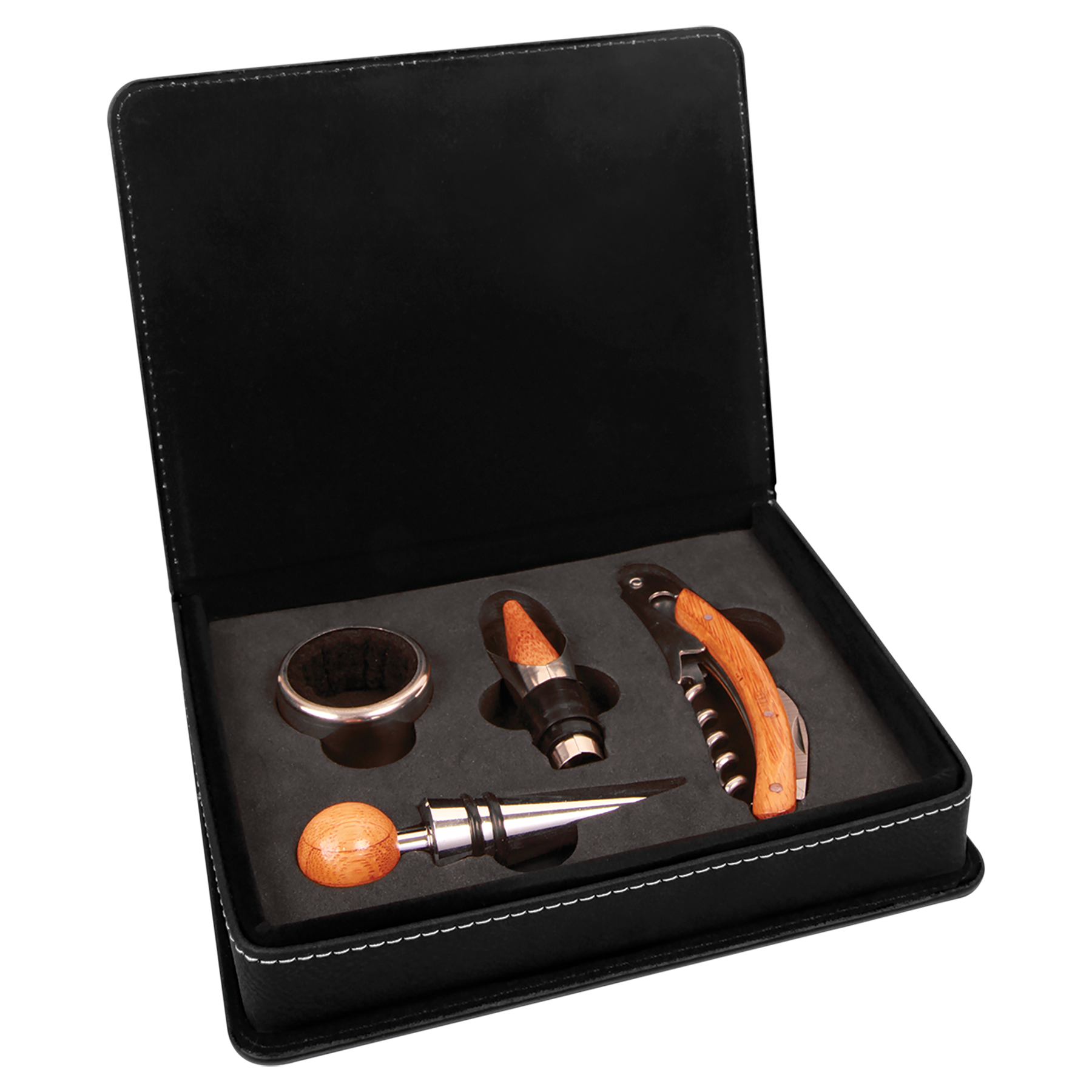 Laserable Leatherette Wine Tool Set