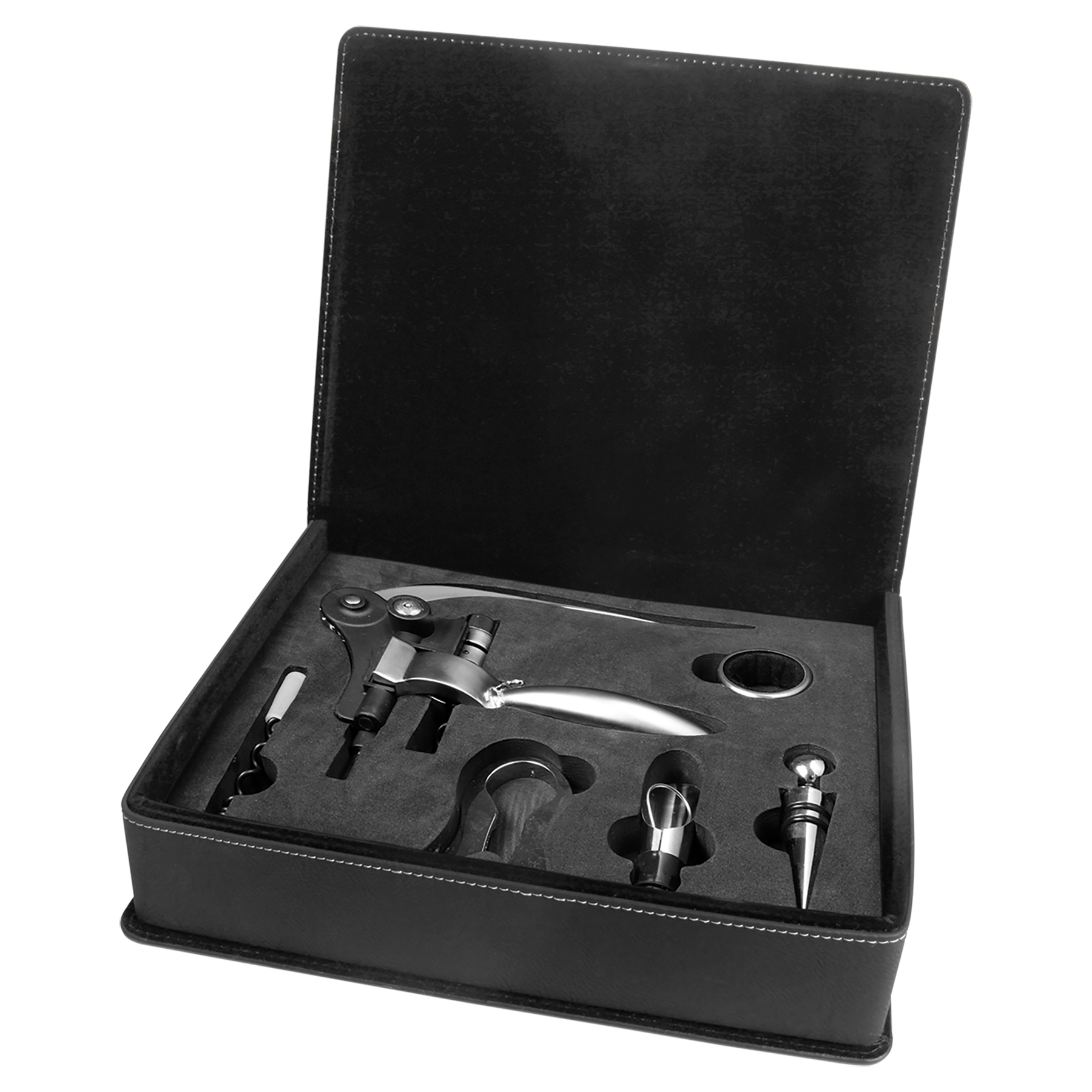 Laserable Leatherette Wine Tool Set