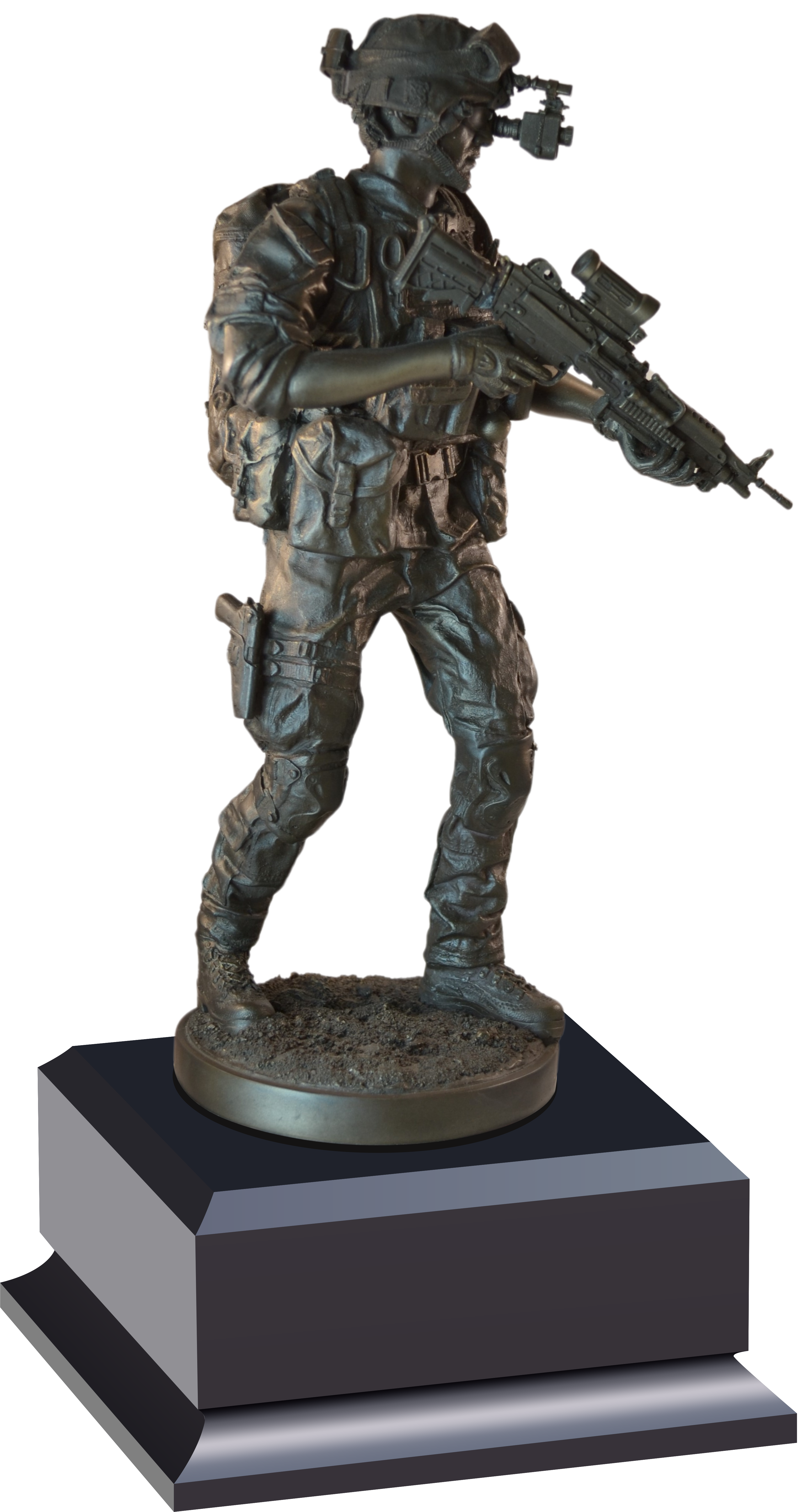 Night Mission Soldier Statue