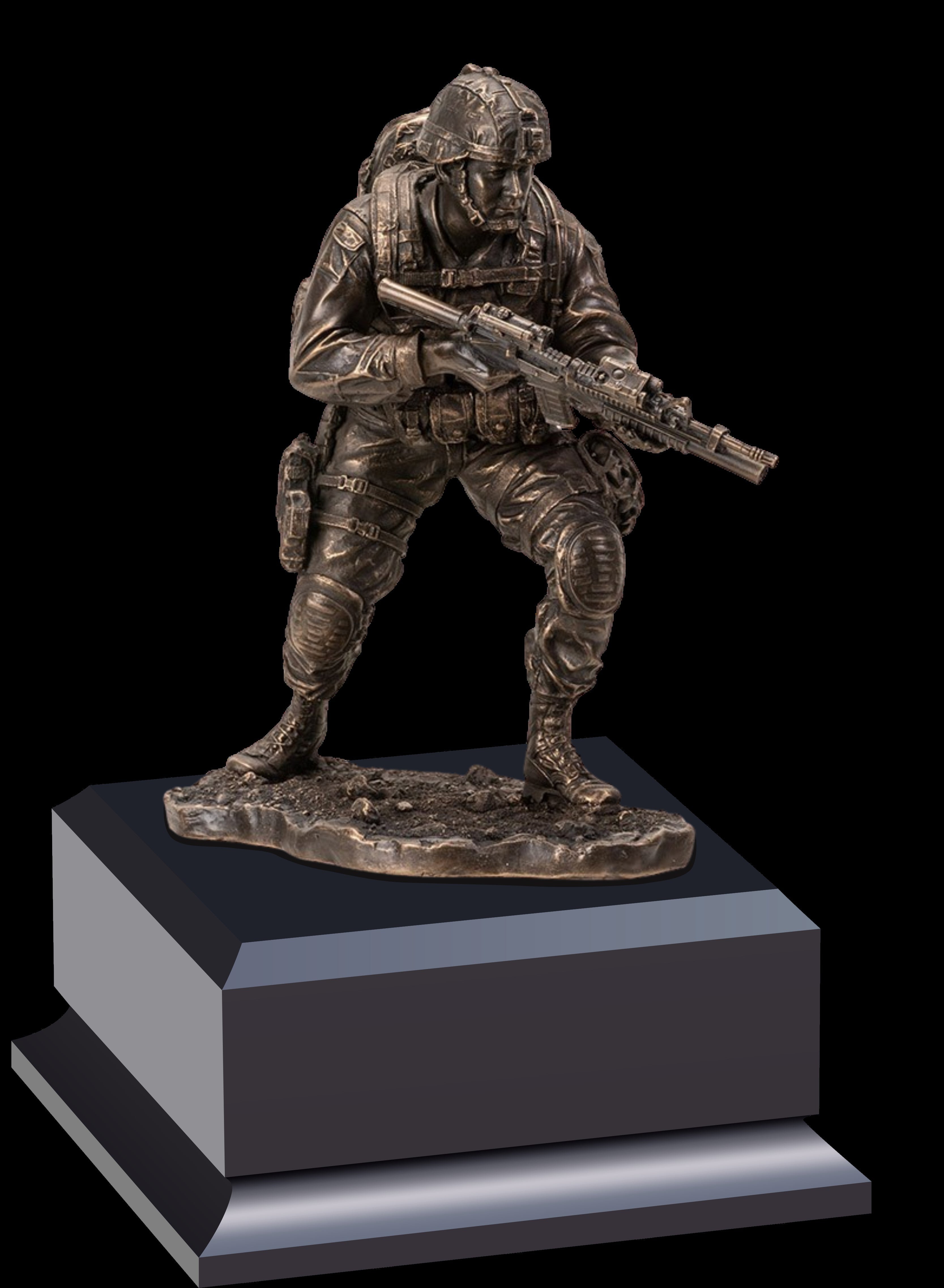 Soldier On The Move Statue