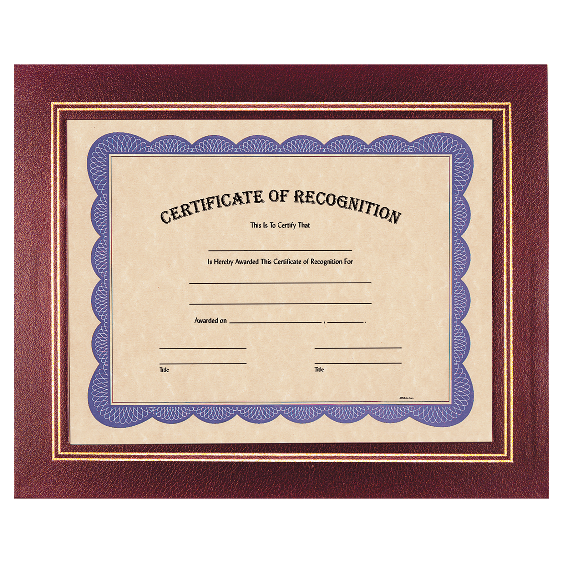 Leatherette Certificate Holder