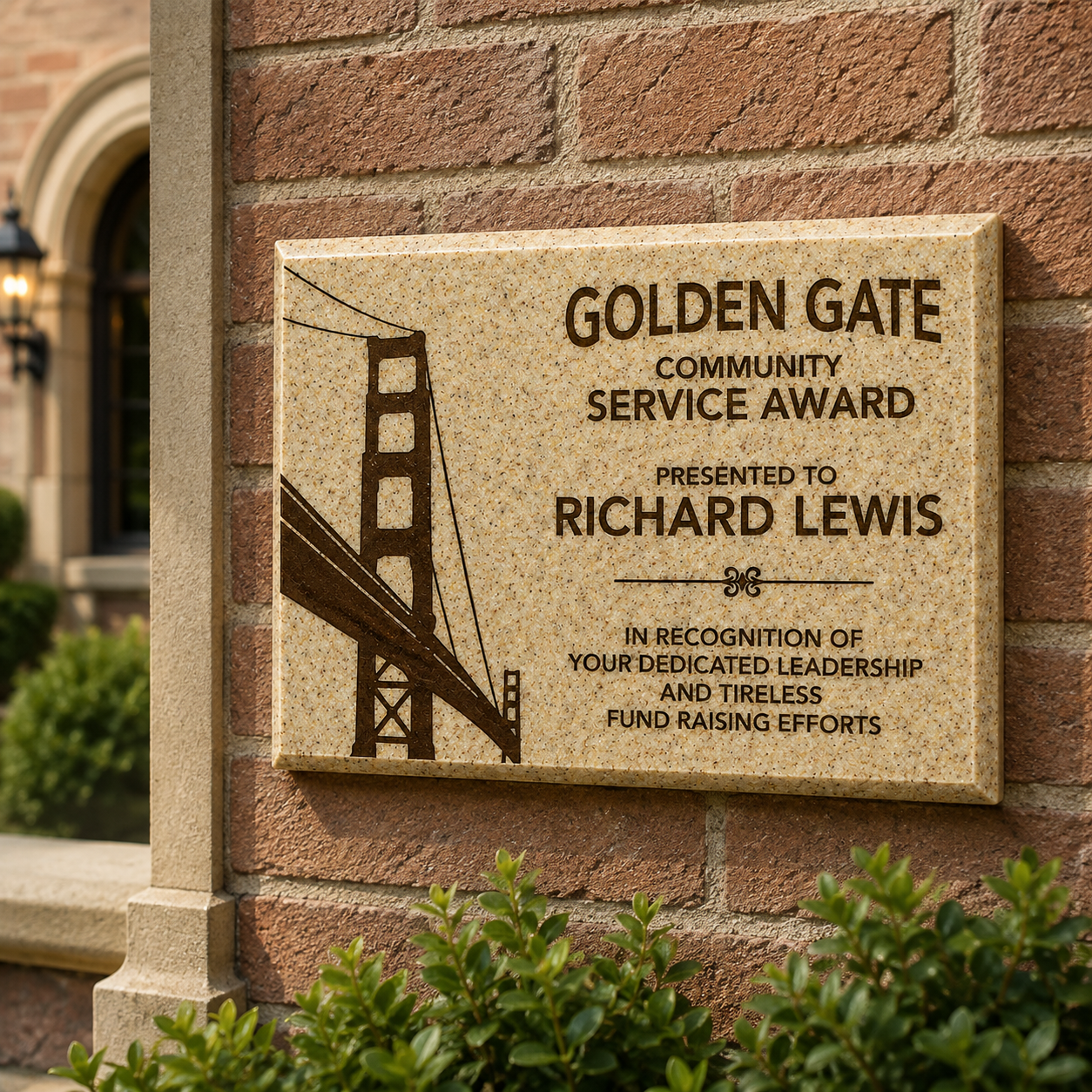 AcrylaStone Indoor & Outdoor Plaque
