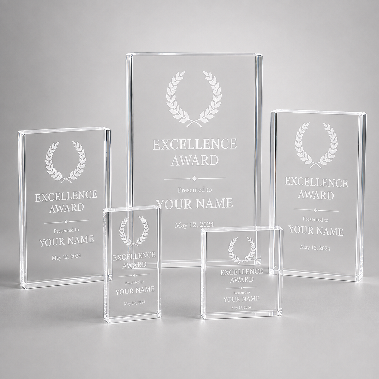 Clear Block Acrylic Award