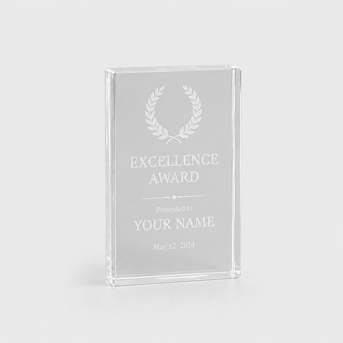 Clear Block Acrylic Award