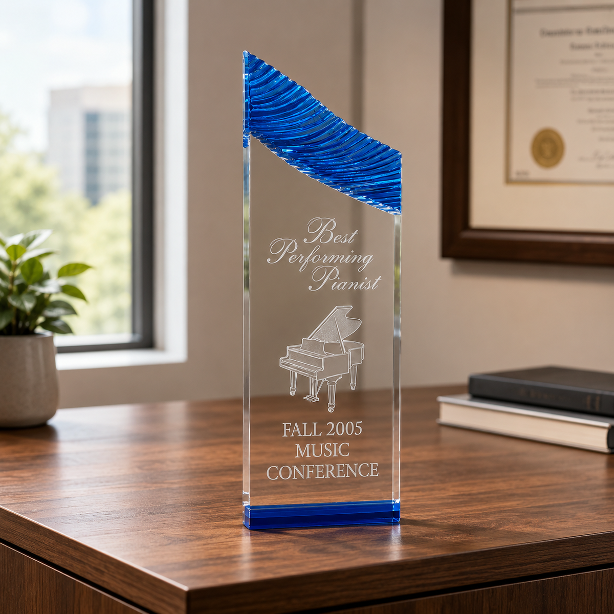 Carved Tower Acrylic Award