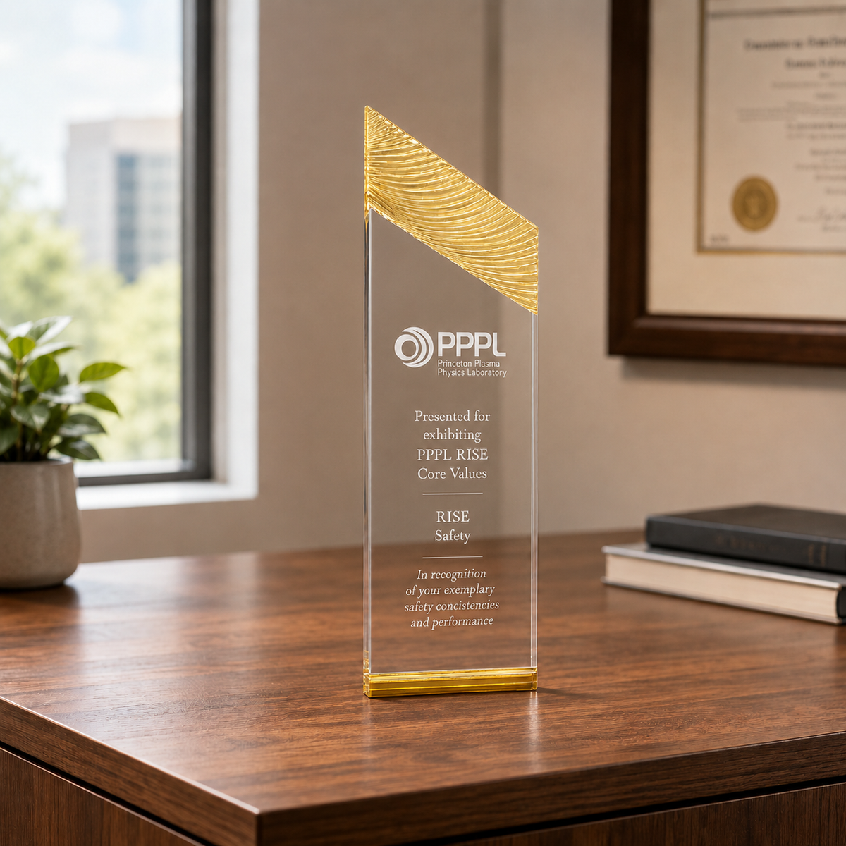 Carved Tower Acrylic Award