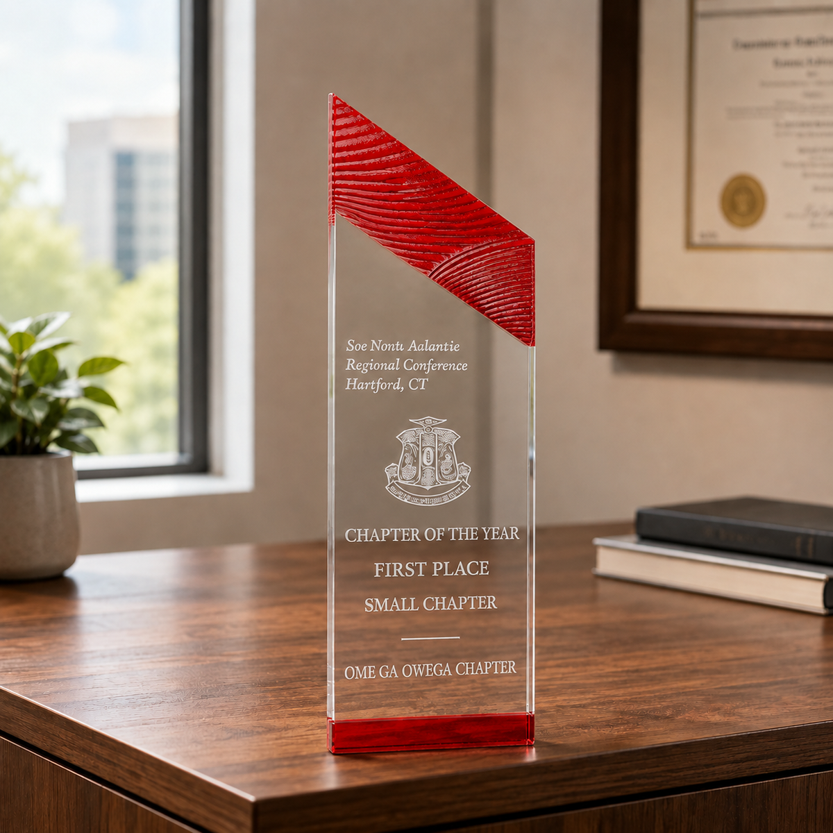Carved Tower Acrylic Award