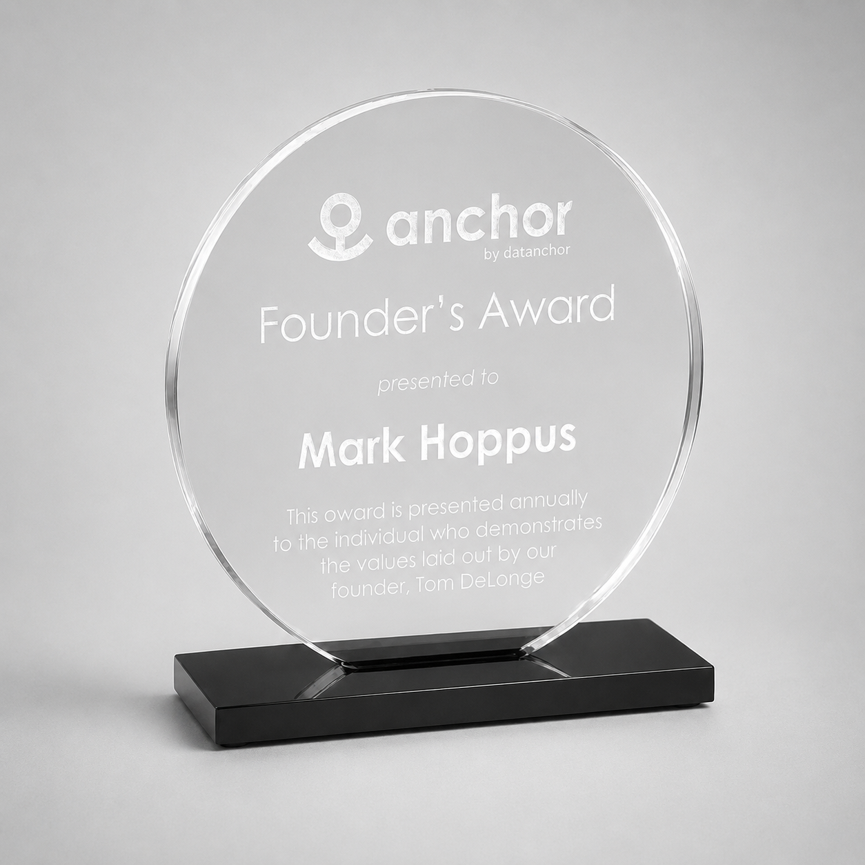Starfire Circle Acrylic Award
