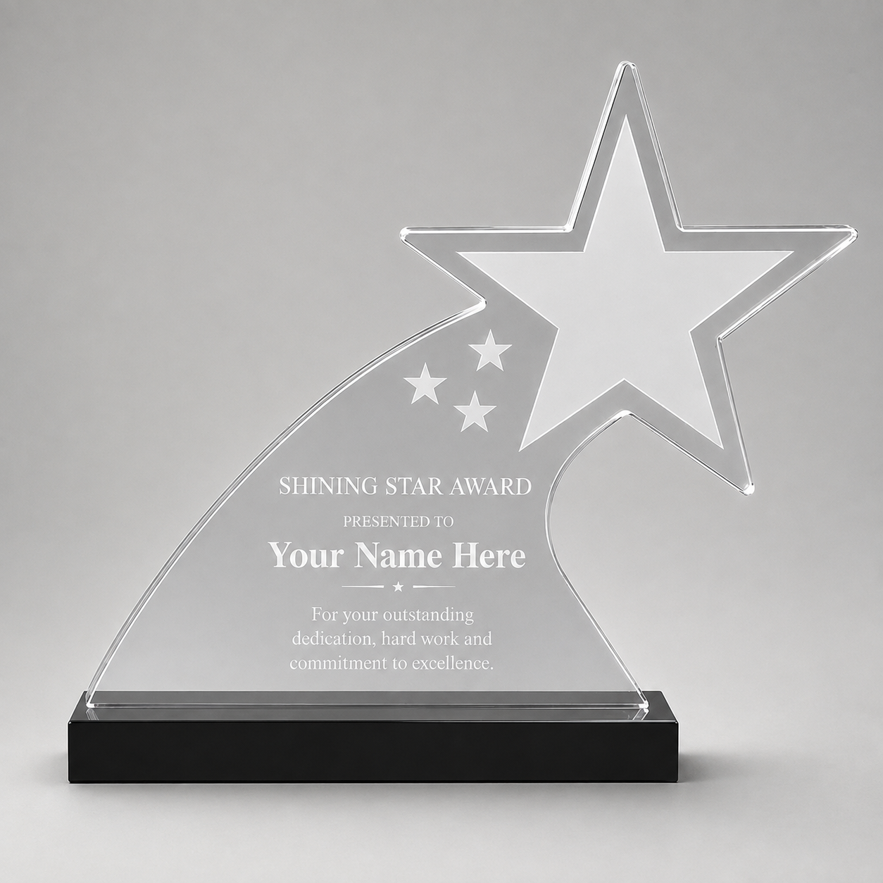 Starfire Shooting Star Acrylic Award